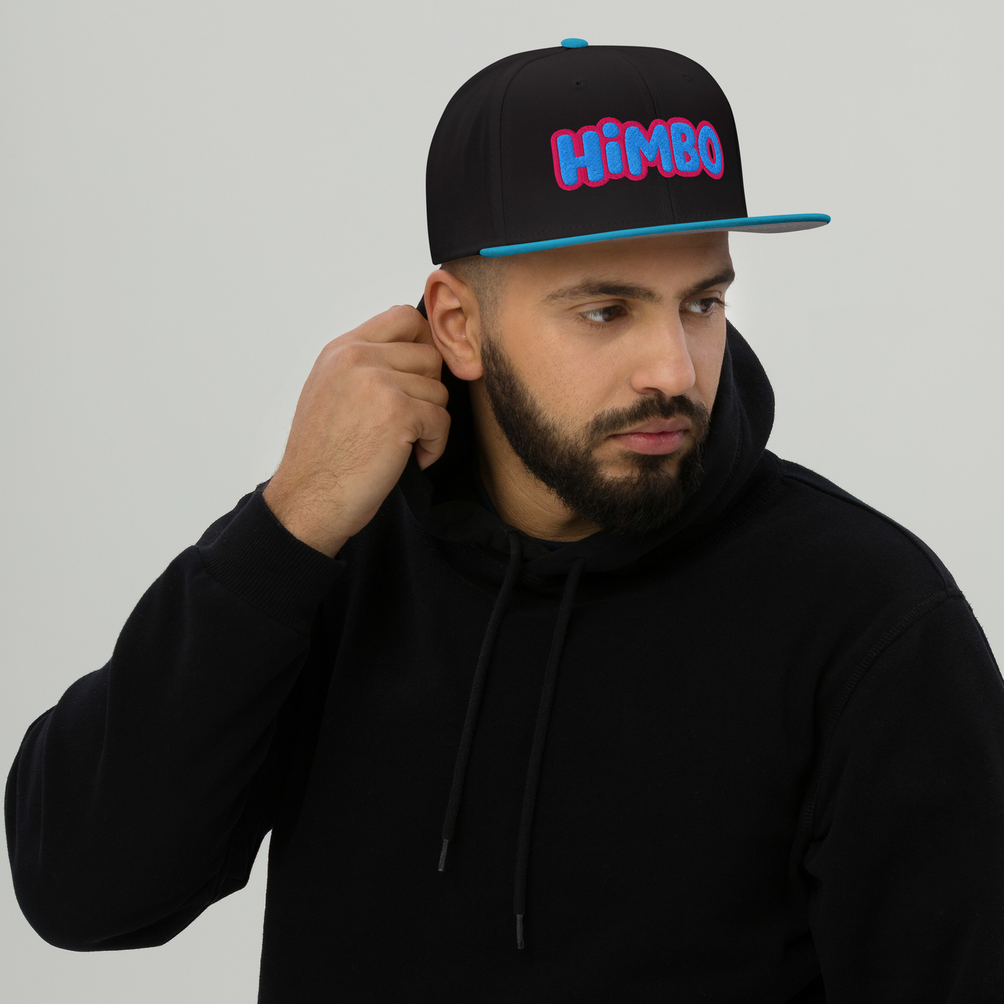 HiMBO color block snapback cap