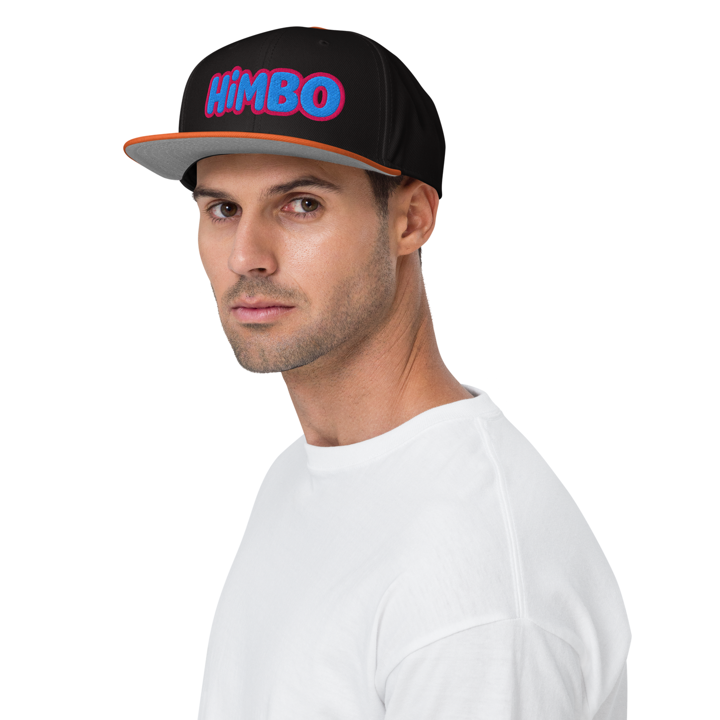 HiMBO color block snapback cap